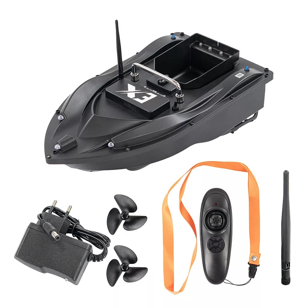 Etetőhajó X3 – fekete, 5200 mAh akkumulátorral, GPS nélkül