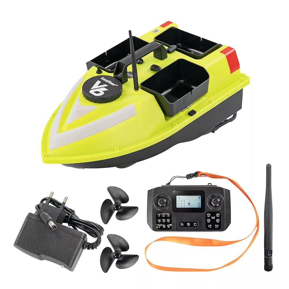 Etetőhajó V6 Smart GPS – Nightlight zöld, 5200 mAh akkumulátorral